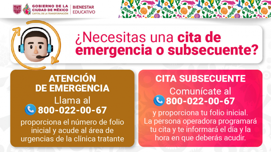 Cita de emergencia / Cita subsecuente